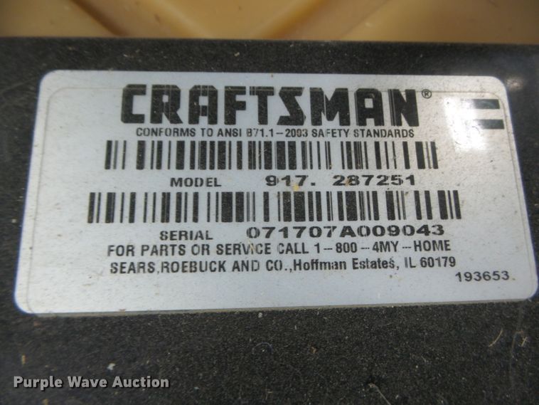 image for item DH7760 Craftsman DYS4500 lawn mower
