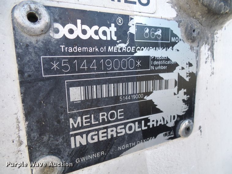 image for item DI0711 1998 Bobcat 863 skid steer