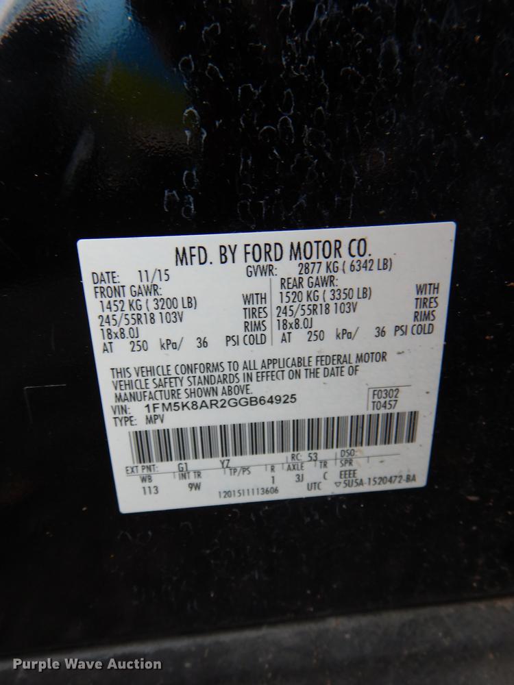 image for item DI2641 2016 Ford Explorer Police Interceptor SUV