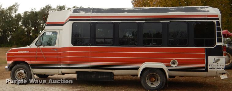 image for item DI2672 1990 Ford Econoline E350 Aerotech shuttle bus