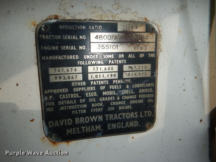 image for item DI2677 1969 David Brown 4600 Select-o-Matic tractor