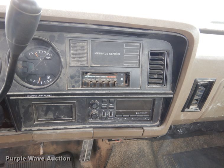 image for item EC9002 1991 Dodge D150 pickup truck