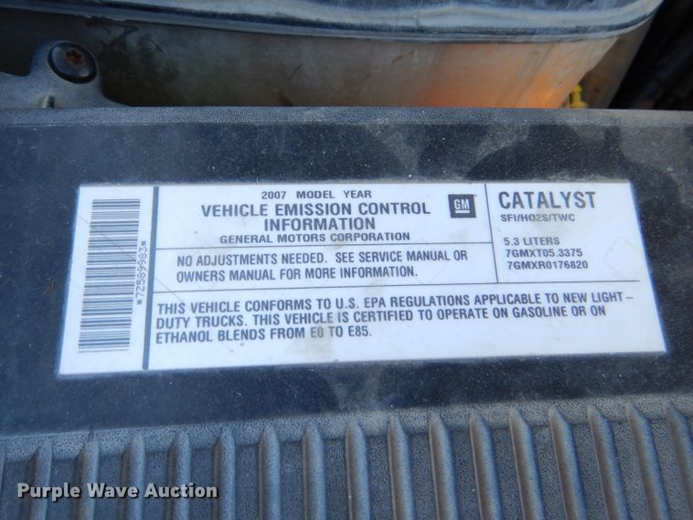 image for item FJ9824 2007 Chevrolet Silverado 1500 Ext. Cab pickup truck