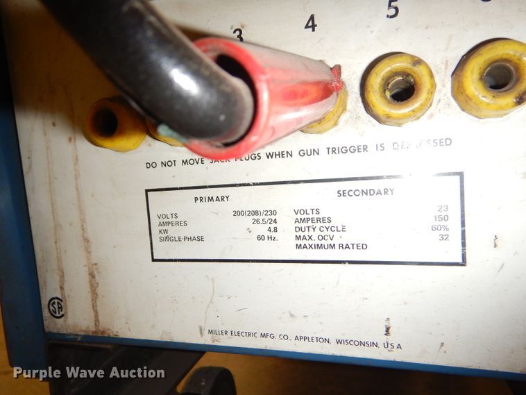 image for item FT9725 Millermatic 35 mig welder