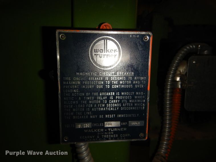 image for item FT9734 Walker Turner 6110 spindle shaper