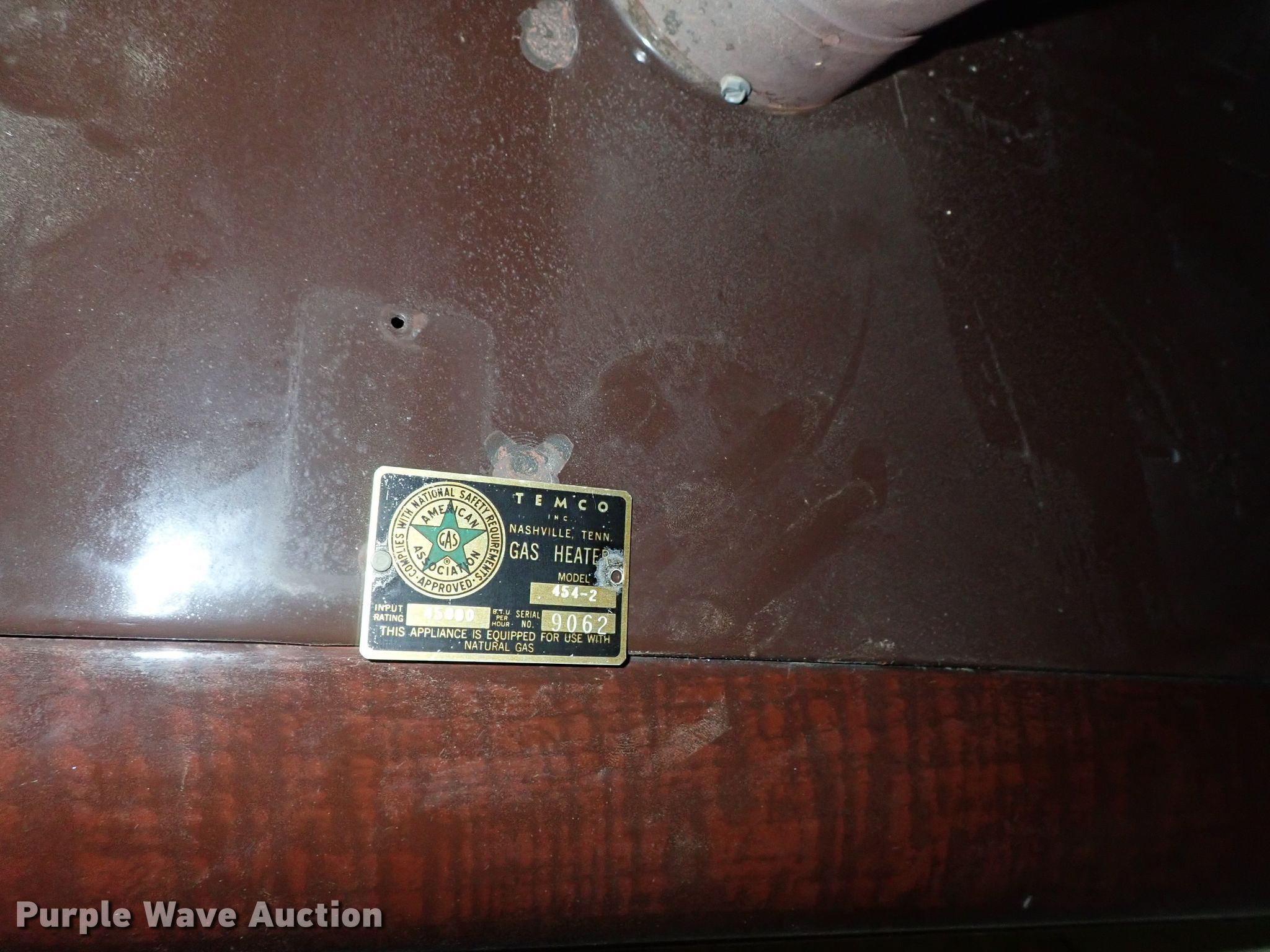 (2) Temco gas heaters in Haysville, KS Item GA9919 sold Purple Wave