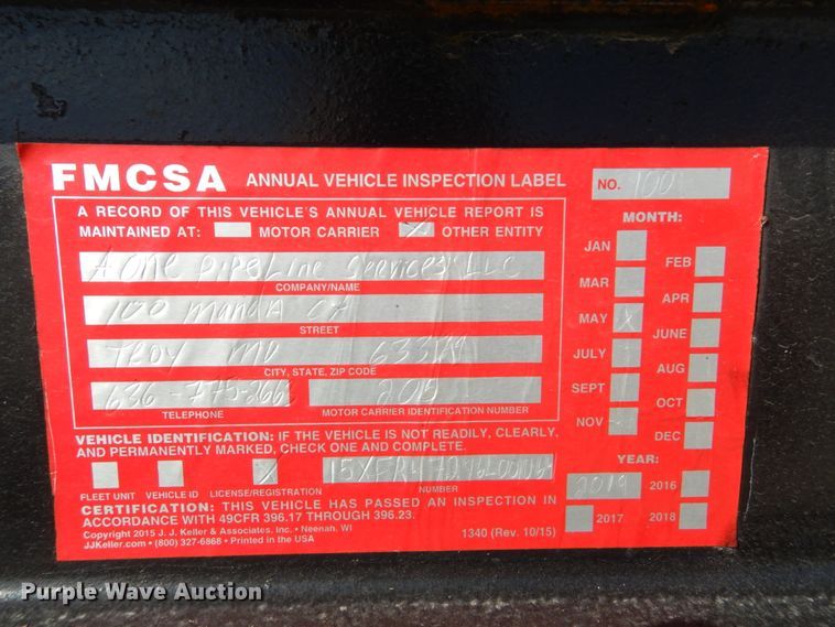 image for item DH2193 2006 Kaufman drop deck equipment trailer