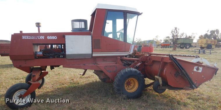 image for item FJ9872 1981 Hesston 6550 windrower