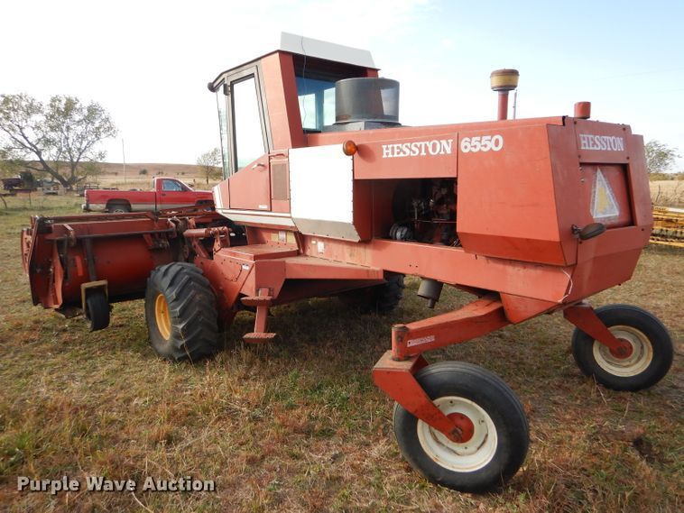 image for item FJ9872 1981 Hesston 6550 windrower