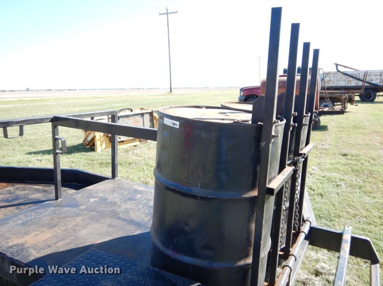 image for item FK9859 Shop built oil barrel trailer