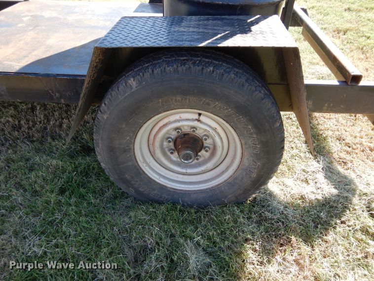 image for item FK9859 Shop built oil barrel trailer