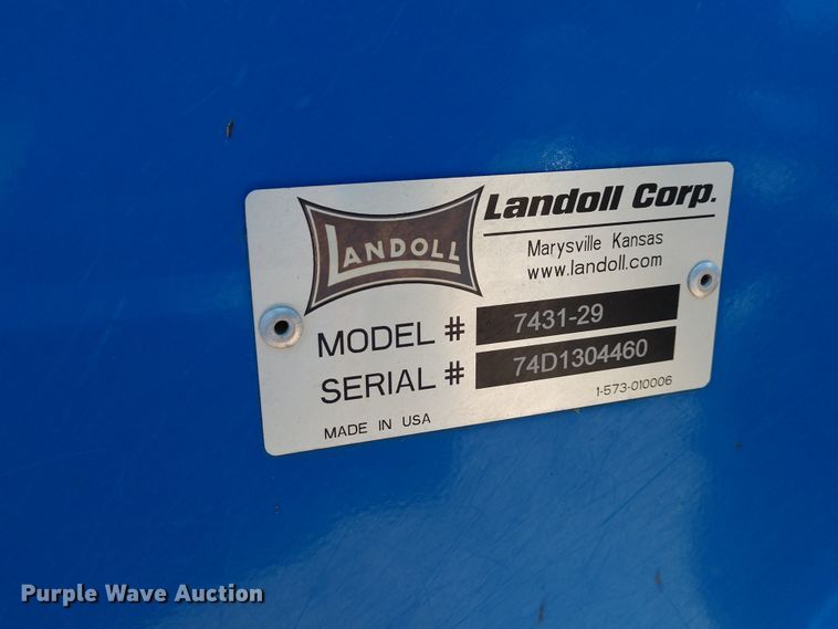 image for item EQ9326 Landoll 7431-29 VT Plus vertical tillage