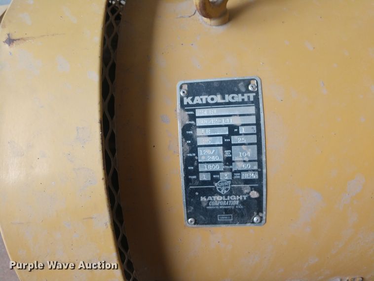 image for item EQ9364 Katolight 25LR1 generator