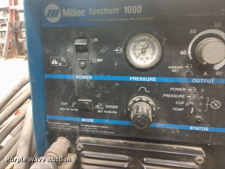 image for item EQ9368 Miller Spectrum 1000 plasma cutter
