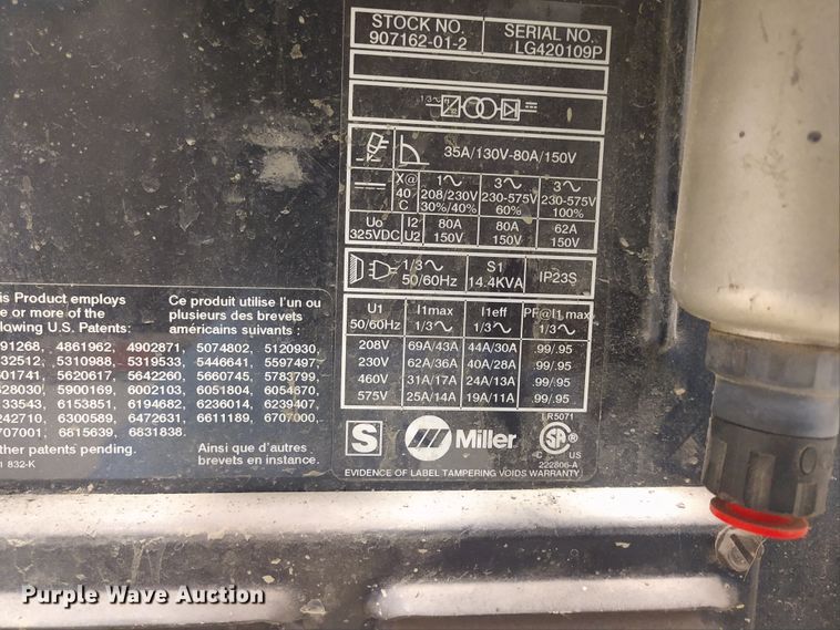 image for item EQ9368 Miller Spectrum 1000 plasma cutter