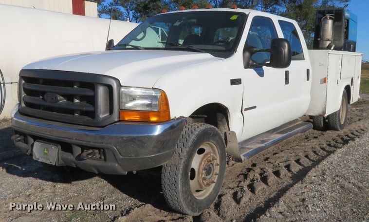 image for item FV9232 2000 Ford F450 Super Duty XL Crew Cab utility truck