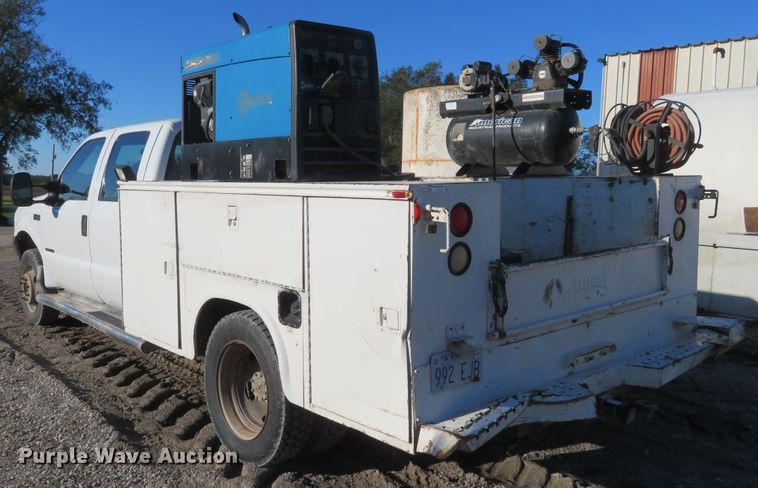 image for item FV9232 2000 Ford F450 Super Duty XL Crew Cab utility truck