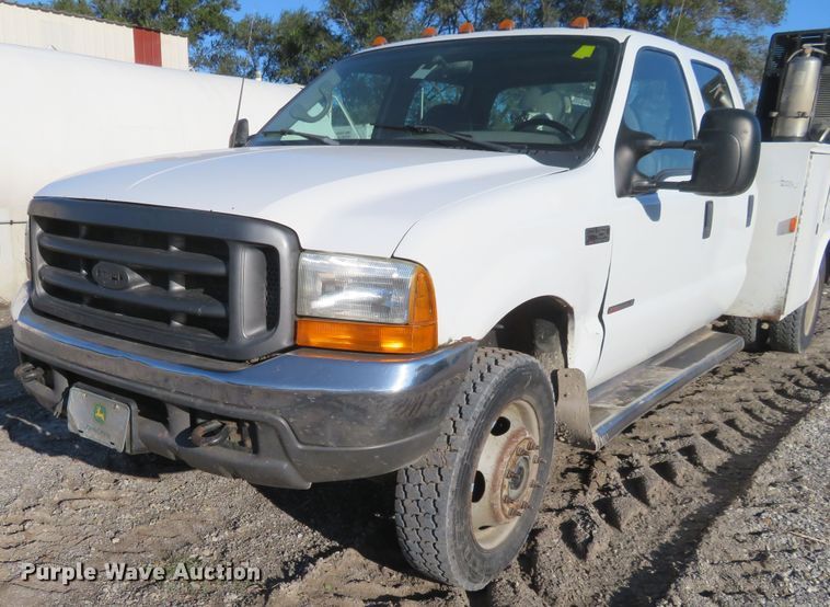image for item FV9232 2000 Ford F450 Super Duty XL Crew Cab utility truck