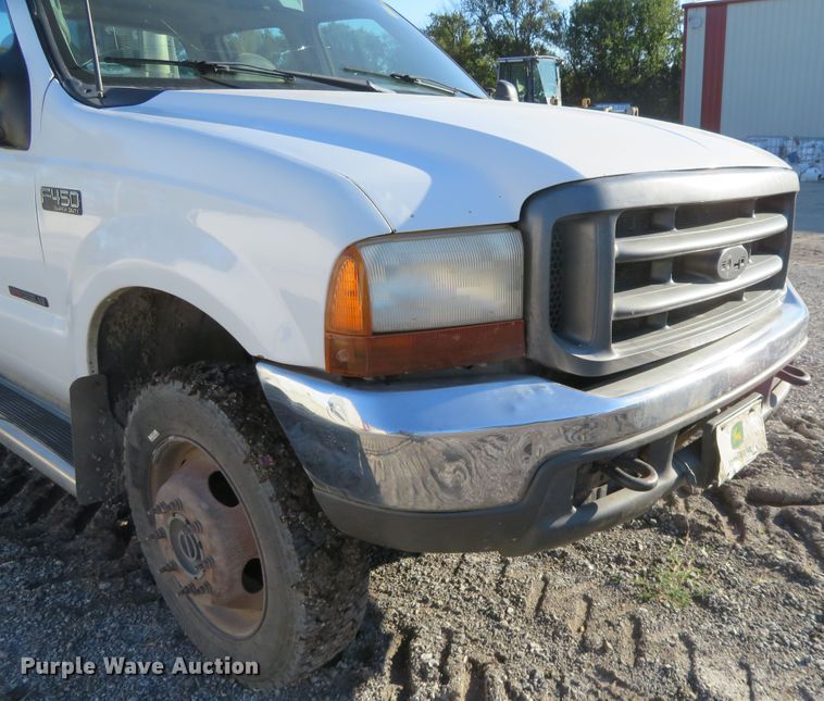image for item FV9232 2000 Ford F450 Super Duty XL Crew Cab utility truck