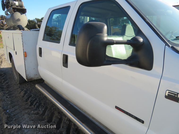 image for item FV9232 2000 Ford F450 Super Duty XL Crew Cab utility truck