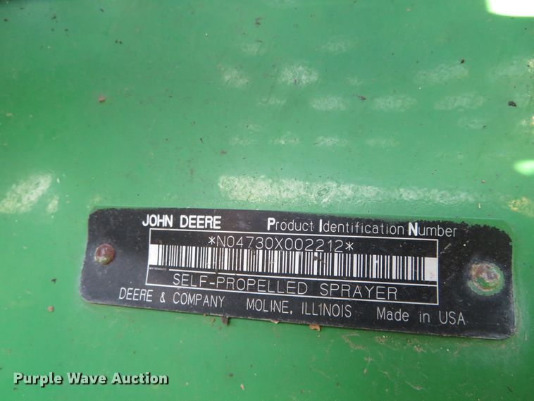 image for item FV9235 2008 John Deere 4730 sprayer