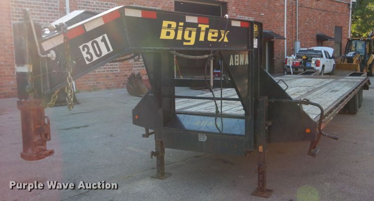 image for item DH2114 2012 Big Tex 22GN-28BK+5 equipment trailer