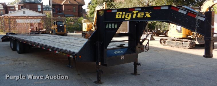 image for item DH2114 2012 Big Tex 22GN-28BK+5 equipment trailer