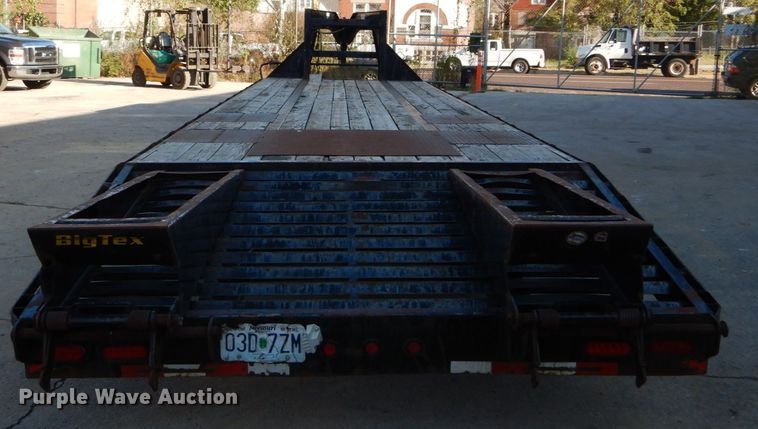 image for item DH2114 2012 Big Tex 22GN-28BK+5 equipment trailer