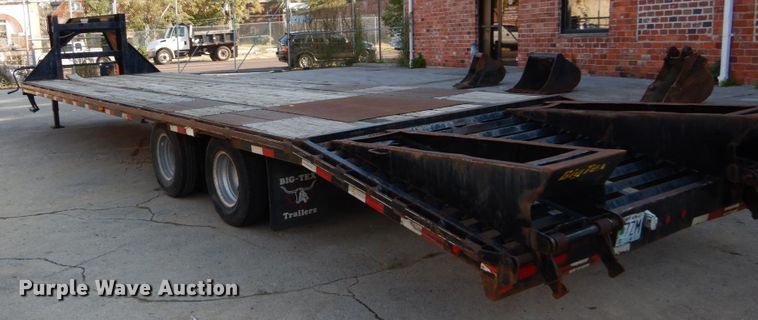 image for item DH2114 2012 Big Tex 22GN-28BK+5 equipment trailer