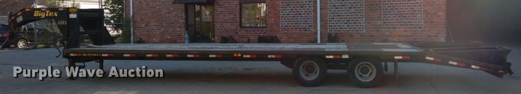 image for item DH2114 2012 Big Tex 22GN-28BK+5 equipment trailer
