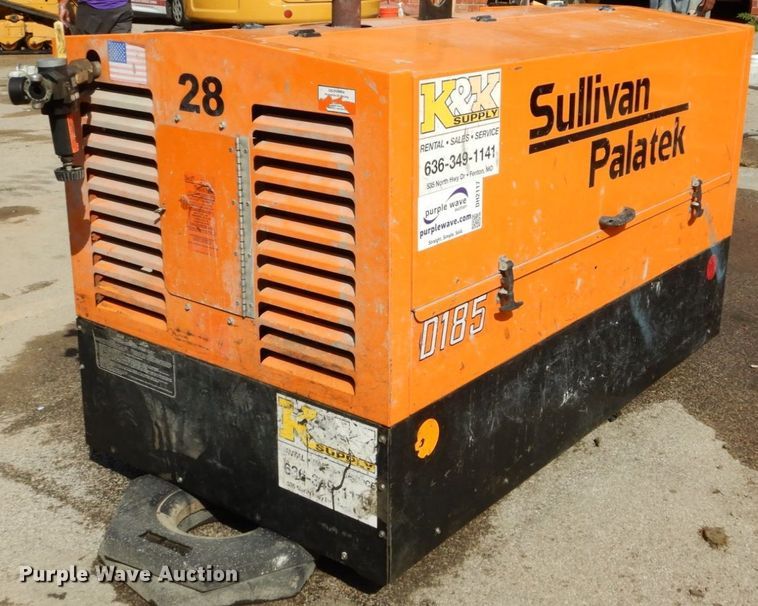 image for item DH2117 Sullivan Palatek D185P3JD air compressor