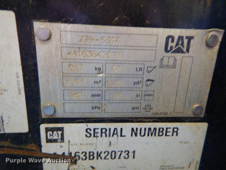 image for item DH2121 2016 Caterpillar 299D2 skid steer