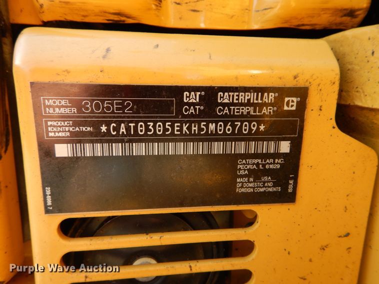 image for item DH2122 2018 Caterpillar 305E2 CR mini excavator