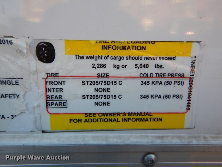 image for item DH2129 2016 Diamond enclosed cargo trailer