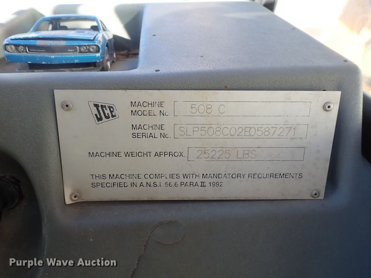 image for item DB7585 2002 JCB 508C telehandler