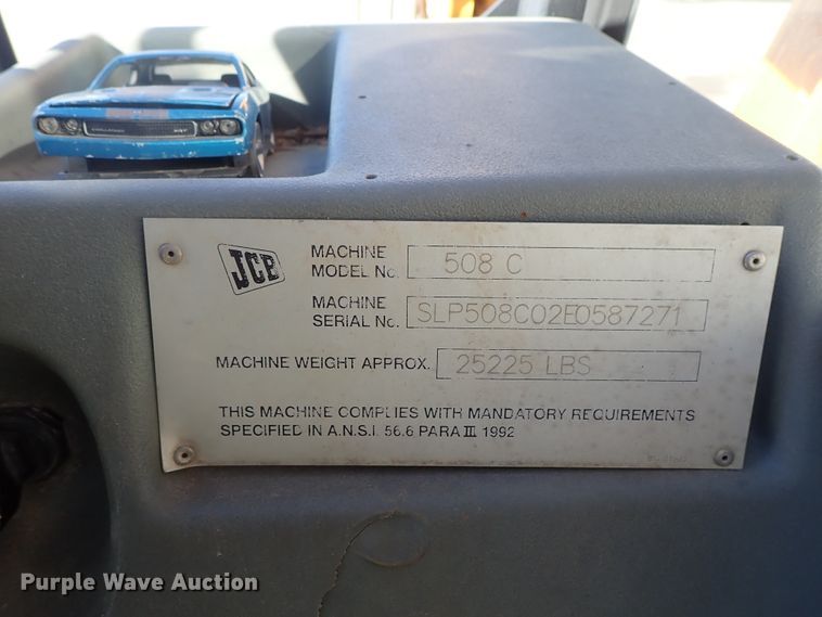 image for item DB7585 2002 JCB 508C telehandler