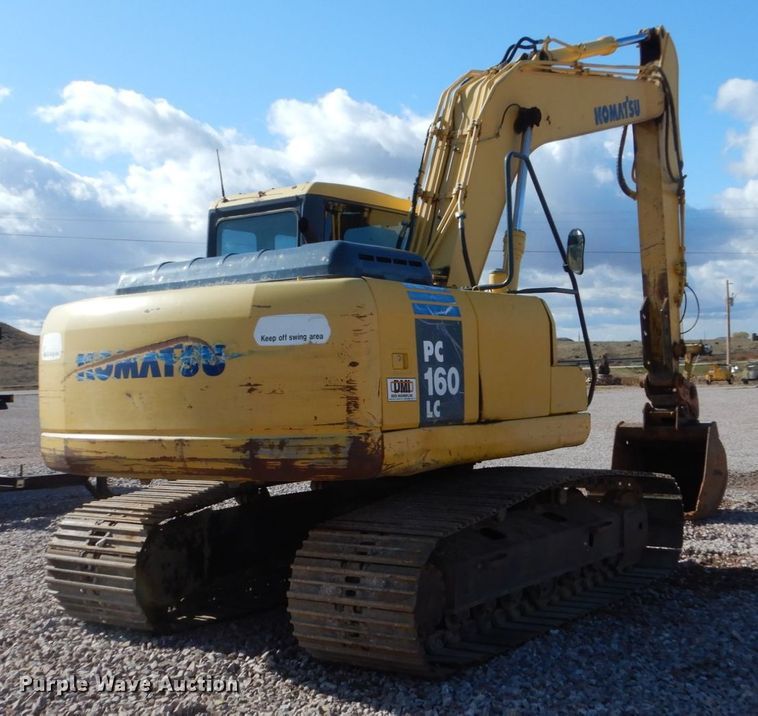 image for item DC4524 2003 Komatsu PC160LC-7 excavator