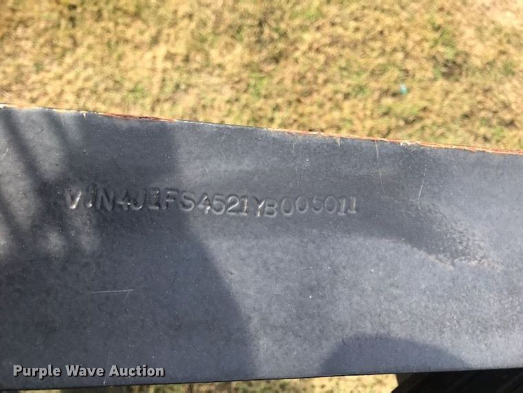 image for item DD3025 2000 Bourg equipment trailer