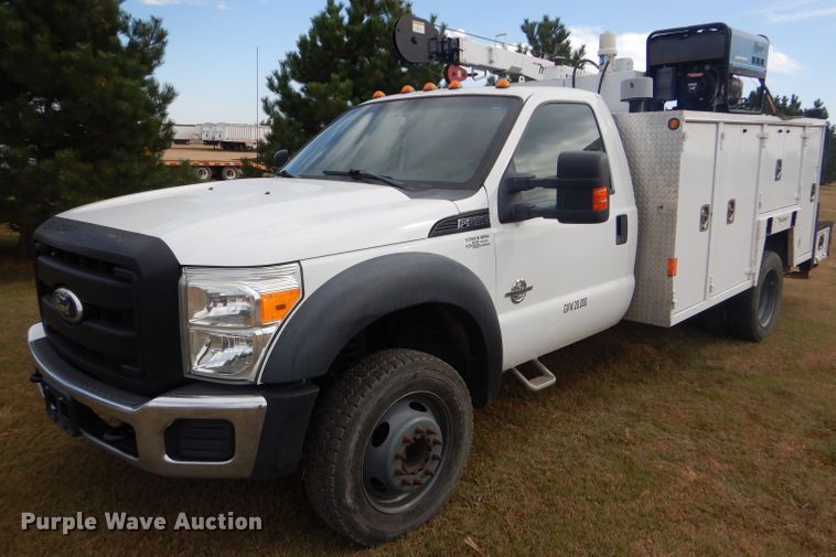 image for item DD4516 2011 Ford F550 Super Duty service truck with crane