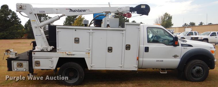 image for item DD4516 2011 Ford F550 Super Duty service truck with crane