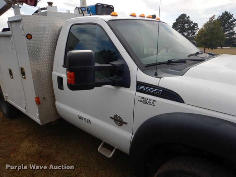 image for item DD4516 2011 Ford F550 Super Duty service truck with crane