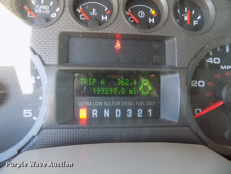 image for item DD6048 2009 Ford F350 Super Duty Crew Cab utility bed pickup truck