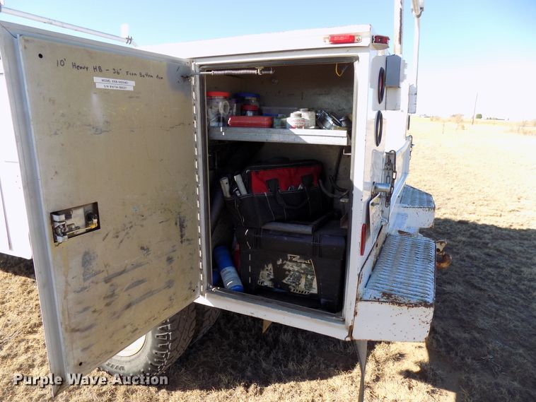 image for item DD6048 2009 Ford F350 Super Duty Crew Cab utility bed pickup truck