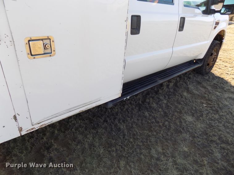 image for item DD6048 2009 Ford F350 Super Duty Crew Cab utility bed pickup truck