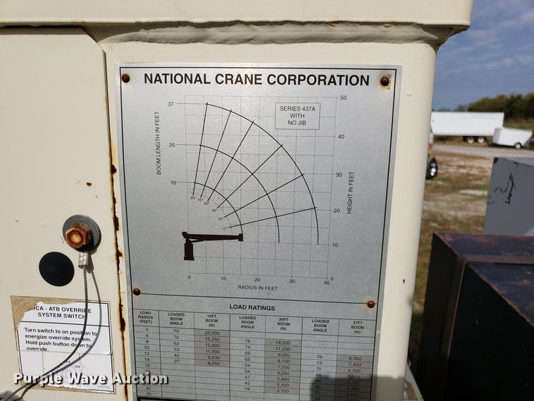 image for item DG8840 2002 Sterling Acterra M8500 crane truck