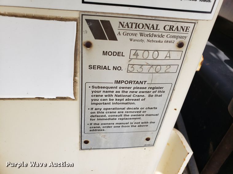 image for item DG8840 2002 Sterling Acterra M8500 crane truck