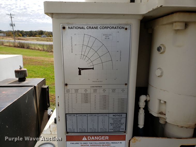 image for item DG8840 2002 Sterling Acterra M8500 crane truck