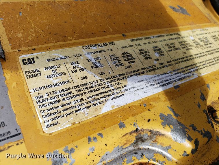 image for item DG8840 2002 Sterling Acterra M8500 crane truck