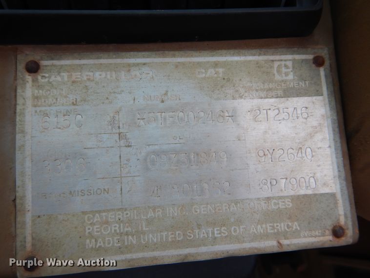 image for item DI2356 1989 Caterpillar 615C elevating scraper