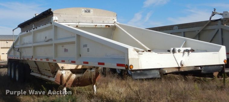 image for item DV9740 2001 Hawkeye bottom dump trailer